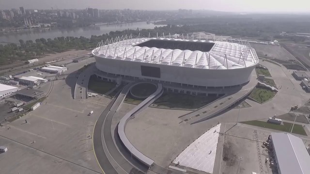 Кадри от дрона! Russia - Drone footage captures Rostov Arena as WC 2018 draws near